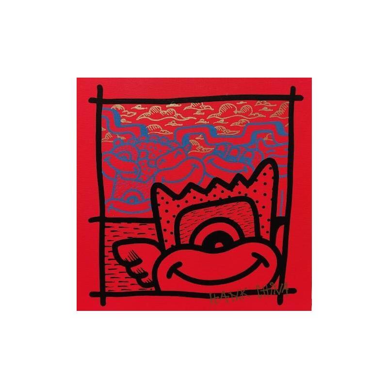 Painting L'Océan by Hank China | Painting Pop-art Acrylic Pop icons