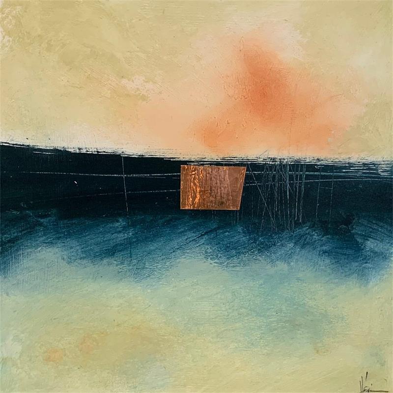Painting Abstraction #579 by Hévin Christian | Painting Abstract Acrylic, Metal, Oil Minimalist