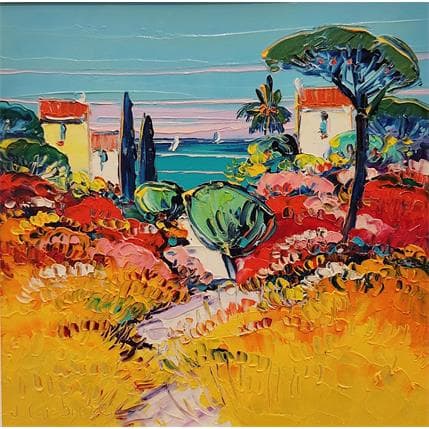 Painting La côte près de Cassis by Corbière Liisa | Painting Figurative Oil Landscapes, Marine, Pop icons
