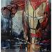 Peinture Iron man 1 par Castan Daniel | Tableau Figuratif Mixte icones Pop