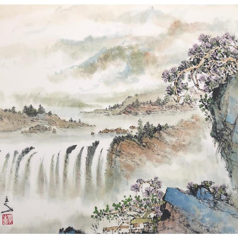 Painting Flowing on by Sanqian | Painting