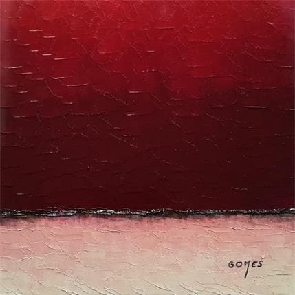 Painting Mirage 13P136 by Gomes Françoise | Painting Abstract Oil Minimalist