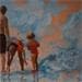 Peinture Trésors de plage par Sand | Tableau Figuratif Acrylique scènes de vie