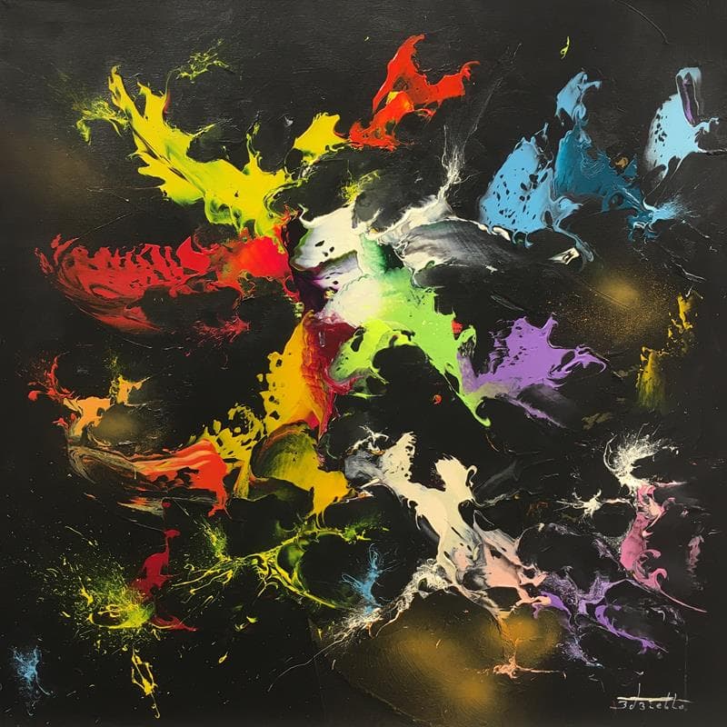 Painting 18.03.38 by Zdzieblo Thierry | Painting Abstract Acrylic