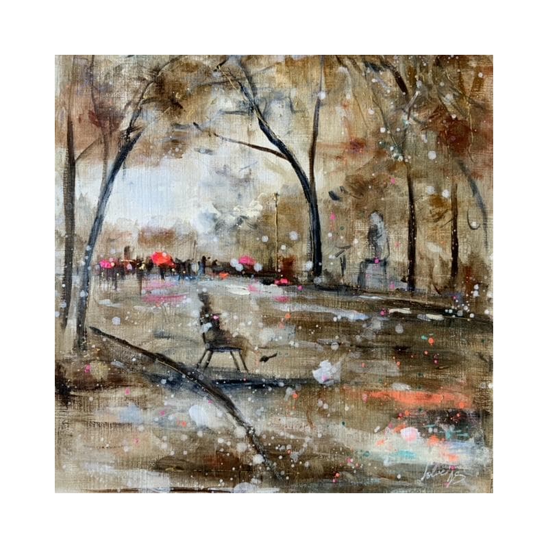 Painting Dans le parc by Solveiga | Painting