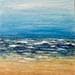 Gemälde Marée Haute von Rocco Sophie | Gemälde Art brut Landschaften Marine Acryl Collage Sand