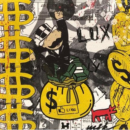 Painting Money by Misako | Painting Pop art Mixed Pop icons, Pop icons