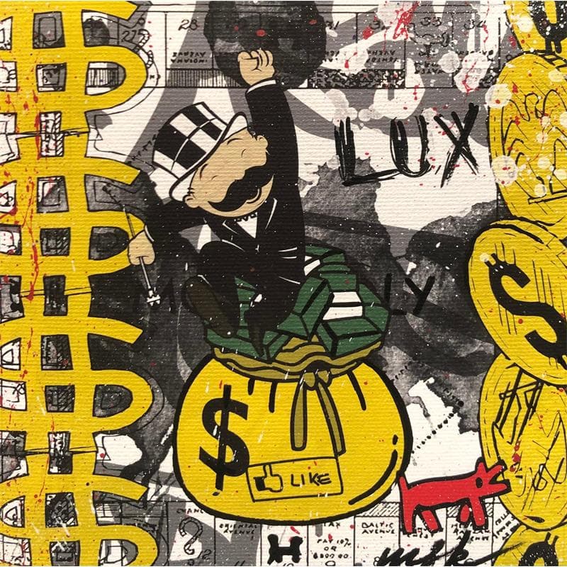 Painting Money by Misako | Painting Pop art Mixed Pop icons