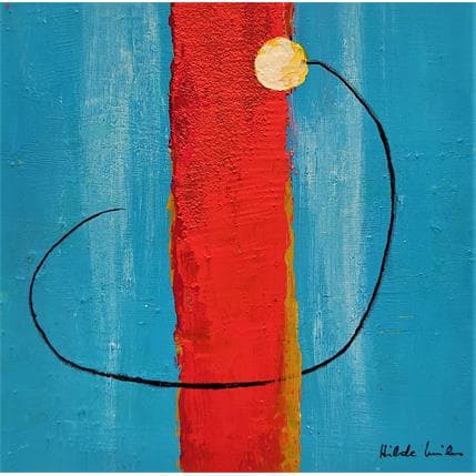 Painting LN2 by Wilms Hilde | Painting Abstract Mixed Minimalist