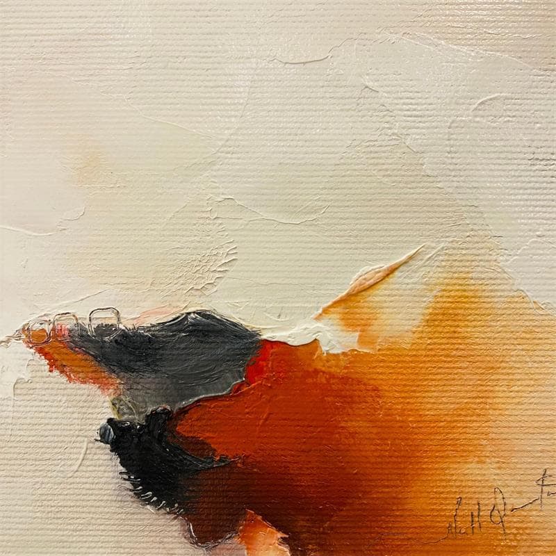Painting Et parfois by Dumontier Nathalie | Painting Abstract Oil Minimalist