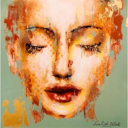 Painting Coleen by Pivot-Iafrate Anne | Painting Figurative Mixed Portrait