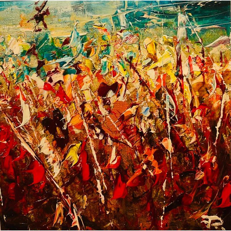 Painting Don Quixote on the Line  by Reymond Pierre | Painting Oil