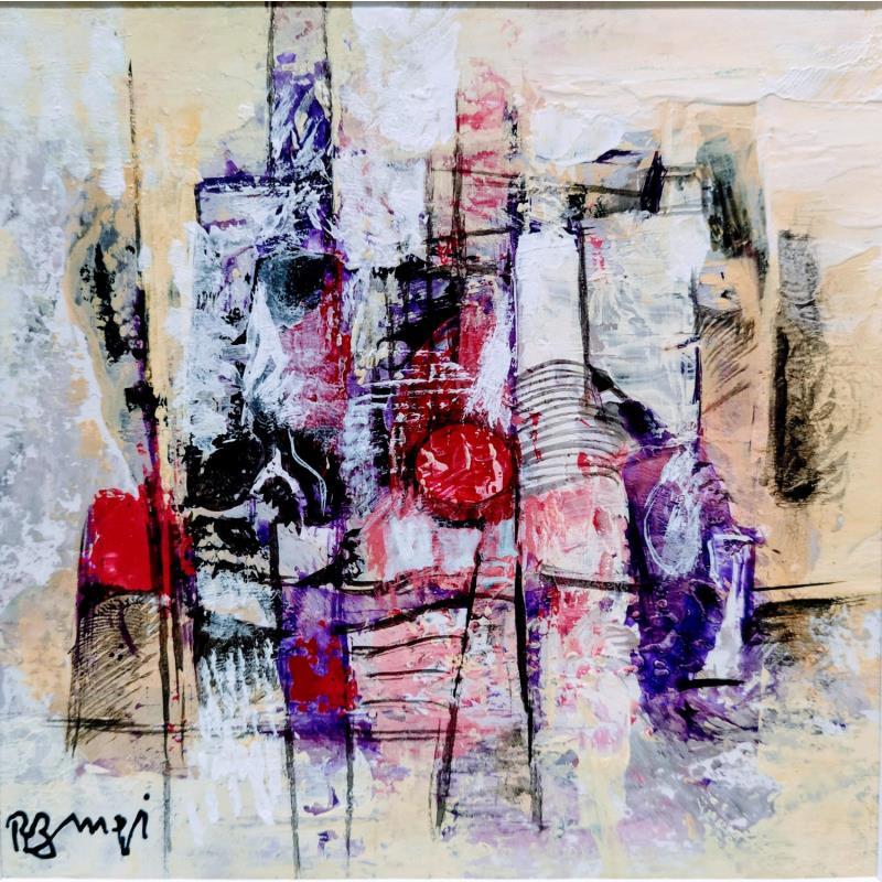 Painting AL 62 Composition urbaine by Burgi Roger | Painting Abstract Landscapes