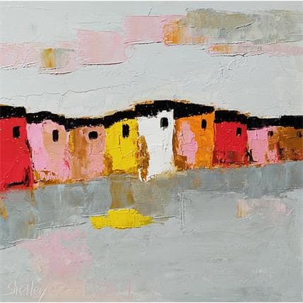 Painting Refuge by Shelley | Painting Abstract Oil Minimalist