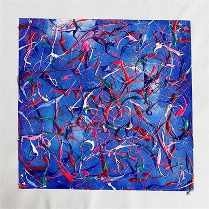 Painting Ce n'est pas de la chance by Cantin Rose | Painting Abstract Acrylic