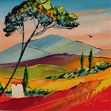 Painting Plaine de Mongins by Fonteyne David | Painting Figurative Oil Landscapes