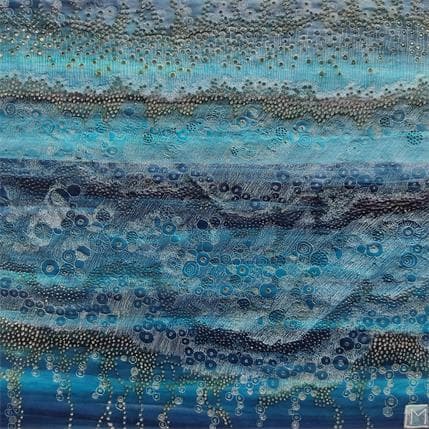 Peinture Mer par Caviale Marie | Tableau Art Singulier Mixte minimaliste