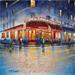 Painting 1. Café des deux moulins by Dessapt Alan | Painting Figurative Urban Oil