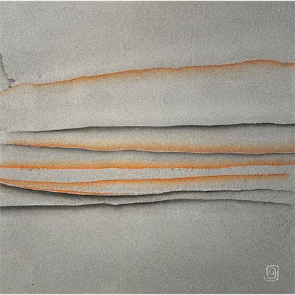 Peinture Carré douceur IX par CMalou | Tableau Abstrait minimaliste