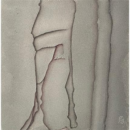 Peinture Carré douceur X par CMalou | Tableau Abstrait minimaliste