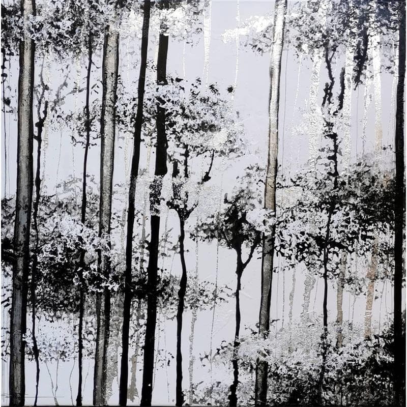 Gemälde Demeure silencieuse von Locoge Alice | Gemälde Figurativ Landschaften Acryl