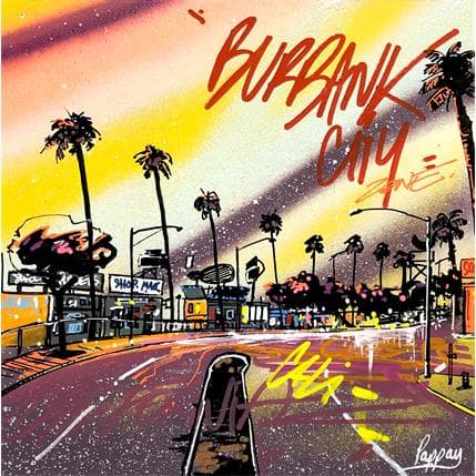 Painting Burbank CA by Pappay | Painting Street art Mixed Urban