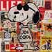 Painting Snoopy Cool by Kikayou | Painting Pop art Mixed Pop icons Animals