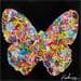 Painting Butterfly II by Hokiss | Painting Pop art Mixed Pop icons