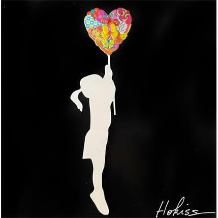 Peinture Catch love II par Hokiss | Tableau Pop Art Mixte icones Pop