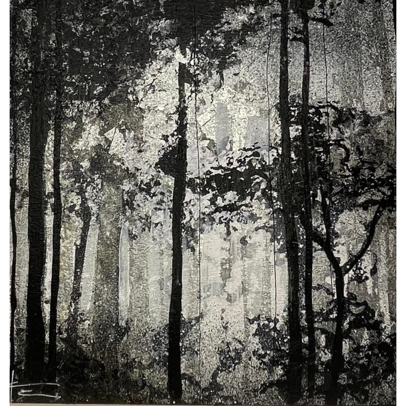 Gemälde Forêt silencieuse 1 von Locoge Alice | Gemälde Acryl