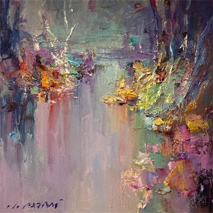 Painting Purple stream by Petras Ivica | Painting  Oil