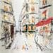 Peinture Rue du Temple par Rousseau Patrick | Tableau Figuratif Huile Vues urbaines