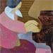 Painting Pianiste by Bernard Devie | Painting Figurative Mixed Life style
