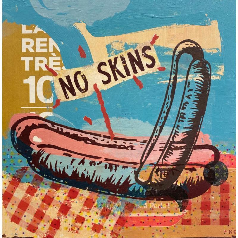 Gemälde No skins von Okuuchi Kano  | Gemälde Pop-Art Pop-Ikonen Pappe Acryl