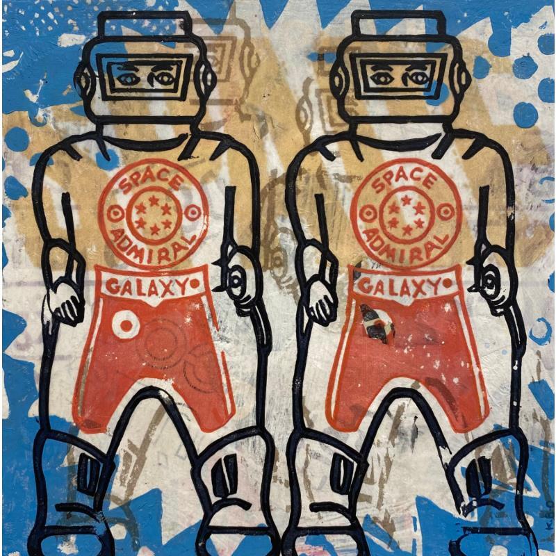 Painting Double admiral by Okuuchi Kano  | Painting Pop-art Acrylic, Cardboard Pop icons
