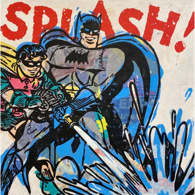 Gemälde Splash !  von Okuuchi Kano  | Gemälde Pop-Art Pop-Ikonen Pappe Acryl