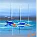 Painting L'instant bleu by Munsch Eric | Painting Figurative Marine Acrylic