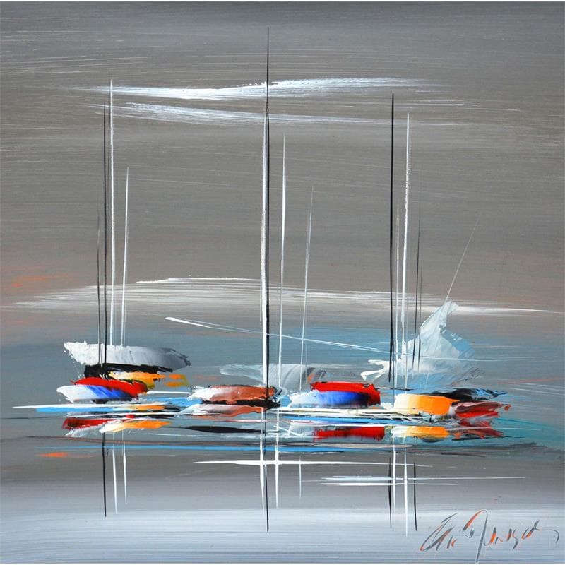 Painting Beau voyage by Munsch Eric | Painting Figurative Marine Acrylic