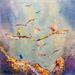 Painting Battement d'ailes by Patoune | Painting Oil