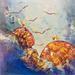 Painting Murmures by Patoune | Painting Oil