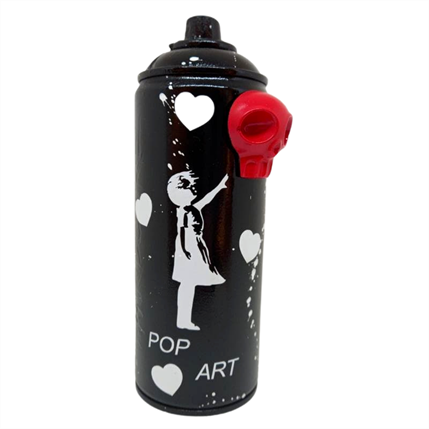 Sculpture Bombe Bansky Mini Love by VL | Sculpture Recycling Recycled objects