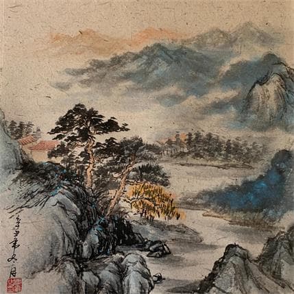 Gemälde Gorgeous landscape von Yu Huan Huan | Gemälde Figurativ Landschaften