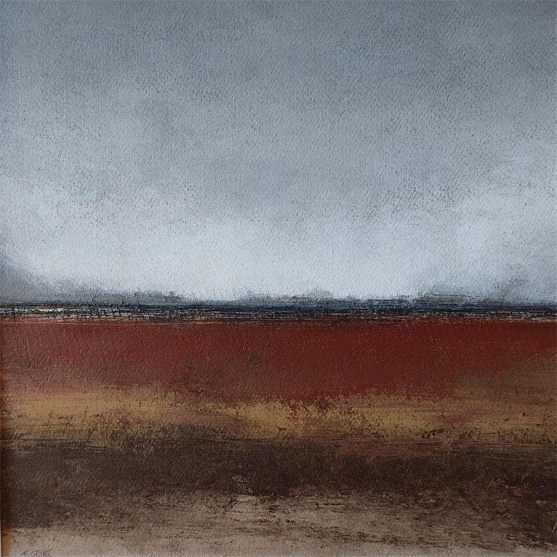 Peinture Horizon par Geyre Pascal | Tableau Abstrait minimaliste