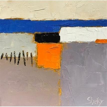 Peinture Inspiration  par Shelley | Tableau Abstrait Huile minimaliste