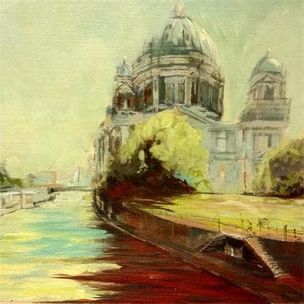 Painting Berliner Dom by Galileo Gabriela | Painting Figurative Oil Urban