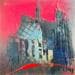 Gemälde Pinky lines von Horea | Gemälde Art brut Urban Öl