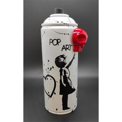 Sculpture Bombe Bansky Love Blanche by VL | Sculpture Street art Recycled objects