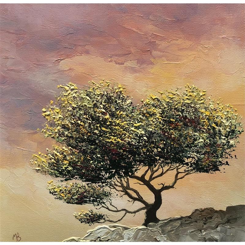 Gemälde Elégance naturelle von Blandin Magali | Gemälde Figurativ Landschaften Öl