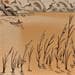 Gemälde Rêverie du pêcheur von Jovys Laurence  | Gemälde Figurativ Landschaften Sand