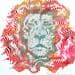 Peinture Le roi des lions par Schroeder Virginie | Tableau Pop Art Mixte animaux